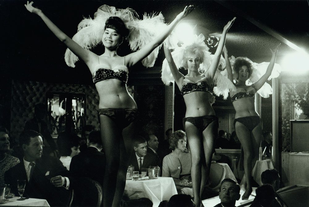 Chequers Nightclub c. 1961 Patrons watch the floorshow at Chequers Nightclub c. 1961