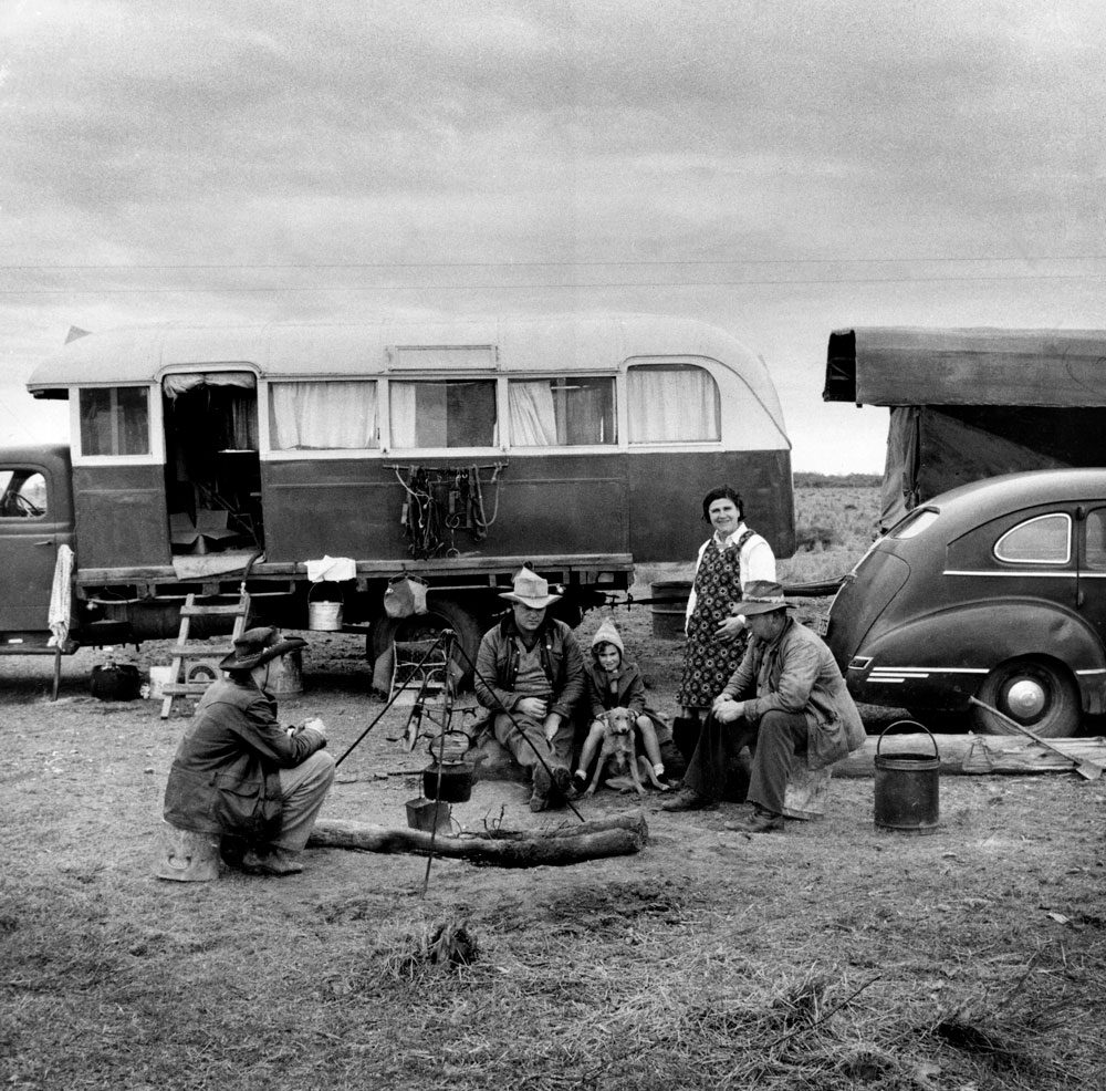 On The Road, near Ivanhoe, 1955