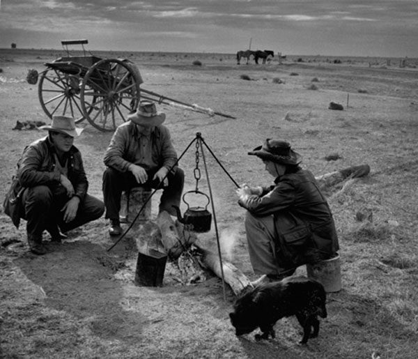 While The Billy Boils, near Ivanhoe, 1955 While The Billy Boils, near Ivanhoe, 1955